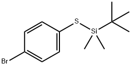 (4-溴苯基硫代)二甲基叔丁基硅烷,153312-70-0,结构式