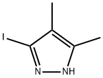 3-碘-4,5-二甲基-1H-吡唑 结构式