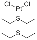CIS-DICHLOROBIS(DIETHYLSULFIDE)PLATINUM(II) Struktur
