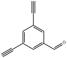 3,5-二乙炔基苯甲醛, 153390-76-2, 结构式