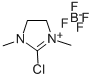 2-クロロ-1,3-ジメチルイミダゾリニウムテトラフルオロボラート 化学構造式