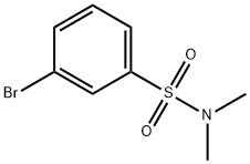 3-ブロモ-N,N-ジメチルベンゼンスルホンアミド 化学構造式