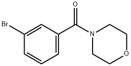 4-(3-BROMOBENZOYL) MORPHOLINE 化学構造式