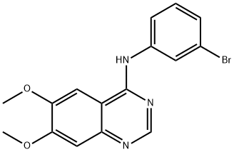 4-[(3-溴苯基)氨基]-6,7-二甲氧基喹啉,153436-54-5,结构式