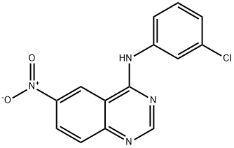 N-(3-CHLOROPHENYL)-6-NITROQUINAZOLIN-4-AMINE Struktur