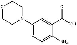 2-アミノ-5-モルホリノ安息香酸 化学構造式