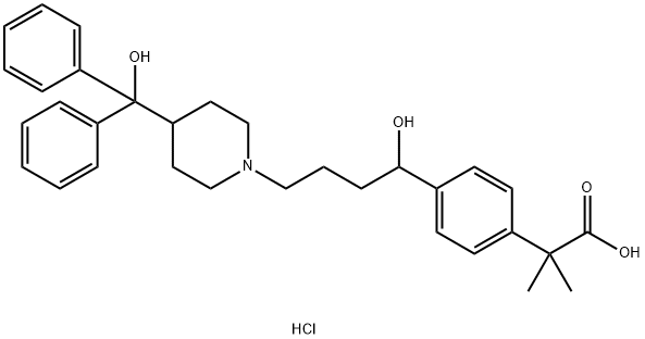 Fexofenadine hydrochloride Structure