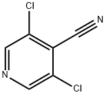 3,5-ジクロロ-4-ピリジンカルボニトリル 化学構造式