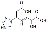 S-(2-carboxy-1-(1H-imidazol-4-yl)-ethyl)-3-thiolactic acid Structure