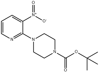 4-(3-硝基吡啶-2-基)-哌嗪-1-甲酸叔丁酯, 153473-24-6, 结构式