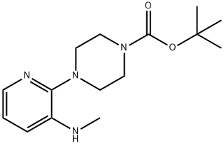 4-(3-METHYLAMINO-PYRIDIN-2-YL)-PIPERAZINE-1-CARBOXYLIC ACID TERT-BUTYL ESTER Struktur