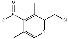 2-氯甲基-3,5-二甲基-4-硝基吡啶 结构式