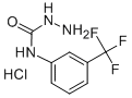 4-[3-(TRIFLUOROMETHYL)PHENYL]SEMICARBAZIDE HYDROCHLORIDE Structure