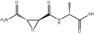 L-Alanine,  N-[[3-(aminocarbonyl)oxiranyl]carbonyl]-,  (2R-trans)-  (9CI) Struktur
