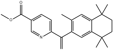 6-[(3,5,5,8,8-Pentamethyl-5,6,7,8-tetrahydronaphthalen-2-yl)ethenyl]nicotinic Acid Methyl Ester Structure