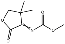 Carbamic  acid,  (dihydro-4,4-dimethyl-2-oxo-3(2H)-furanylidene)-,  methyl  ester  (9CI) 结构式