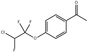 4'-(2-氯-1,1,2-三氟乙氧基)苯乙酮,1536-63-6,结构式