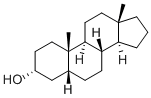 5β-アンドロスタン-3α-オール 化学構造式