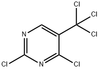 2,4-ジクロロ-5-(トリクロロメチル)ピリミジン 化学構造式