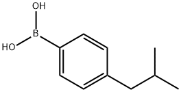 4-イソブチルフェニルボロン酸 化学構造式