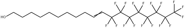 11-(パーフルオロ-N-オクチル)ウンデス-10-エン-1-オール 化学構造式