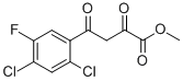 4-(2,4-二氯-5-氟苯基)-2,4-二氧代丁酸甲酯, 153653-98-6, 结构式