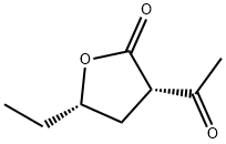 2(3H)-Furanone, 3-acetyl-5-ethyldihydro-, cis- (9CI)|