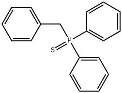 Diphenyl(phenylmethyl)phosphine sulfide Structure