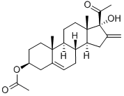 16-METHYLENE-17ALPHA-HYDROXYPREGNENOLONE 3-ACETATE Structure