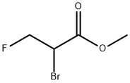 2-ブロモ-3-フルオロプロピオン酸メチルエステル 化学構造式