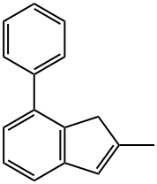 2-甲基-7-苯基茚, 153733-75-6, 结构式