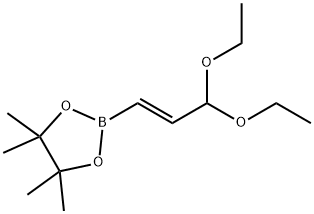 3,3-二乙氧基-1-丙烯基硼酸频哪醇醚(E)+(Z), 153737-25-8, 结构式