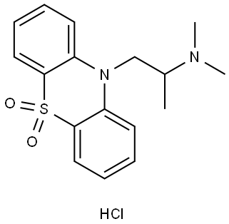 盐酸二氧丙嗪, 15374-15-9, 结构式