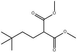 DIMETHYL 2-(3'',3''-DIMETHYLBUTYL)MALONATE,153742-13-3,结构式