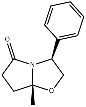 (3S-CIS)-(+)-7A-メチル-3-フェニルテトラヒドロピロロ-〔2,1-B〕オキサゾール-5(6H)-オン 化学構造式