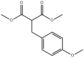 4-甲氧基苄基丙二酸二甲酯, 15378-09-3, 结构式