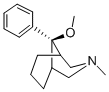 (1R,5S,9-syn)-9-メトキシ-3-メチル-9-フェニル-3-アザビシクロ[3.3.1]ノナン 化学構造式