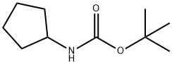 环戊基氨基甲酸叔丁酯 结构式