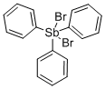 二臭化トリフェニルアンチモン, 98+% 化学構造式