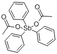 トリフェニルアンチモン ジアセタート 化学構造式