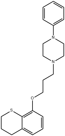 1-phenyl-4-(3-thiochroman-8-yloxypropyl)piperazine Structure