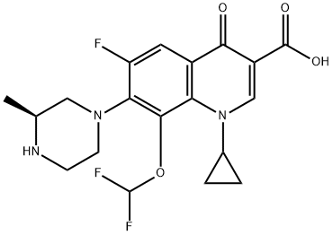 カデロフロキサシン 化学構造式