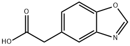 1,3-ベンゾキサゾール-5-イル酢酸 化学構造式