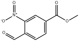 4-ホルミル-3-ニトロ安息香酸メチル 化学構造式