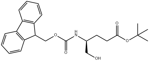 FMOC-L-谷氨酸醇叔丁酯 结构式