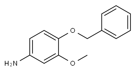 BenzenaMine, 3-Methoxy-4-(phenylMethoxy)- Structure