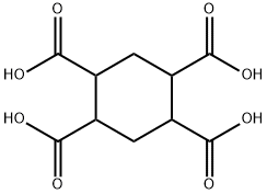 1,2,4,5-シクロヘキサンテトラカルボン酸 化学構造式
