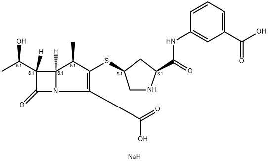 厄他培南钠, 153832-38-3, 结构式