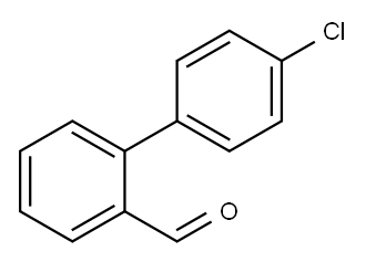 4'-クロロビフェニル-2-カルボキシアルデヒド 化学構造式