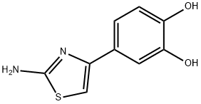1,2-Benzenediol,4-(2-amino-4-thiazolyl)-(9CI),15386-52-4,结构式